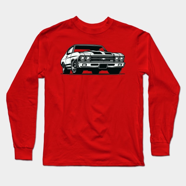 Chevrolet Chevelle Long Sleeve T-Shirt by Vehicles-Art